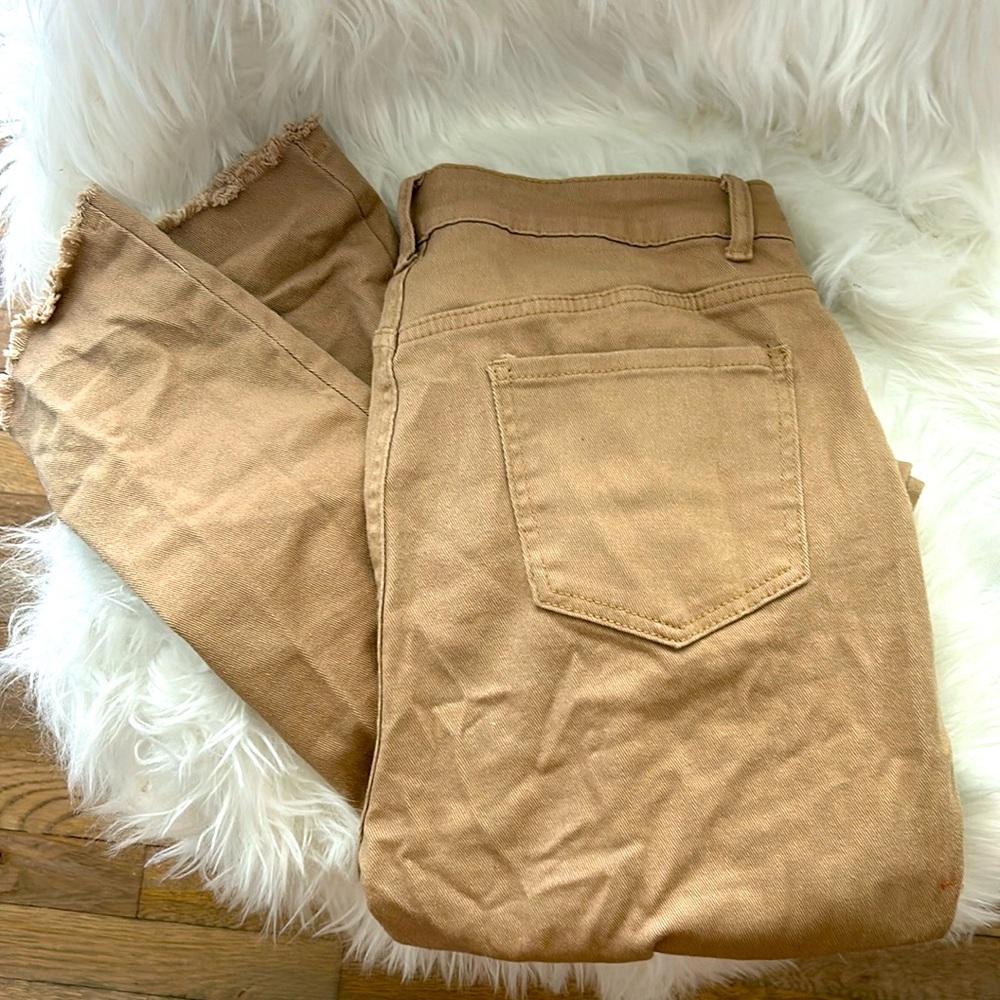 Shein Tan Jeans: Size: L